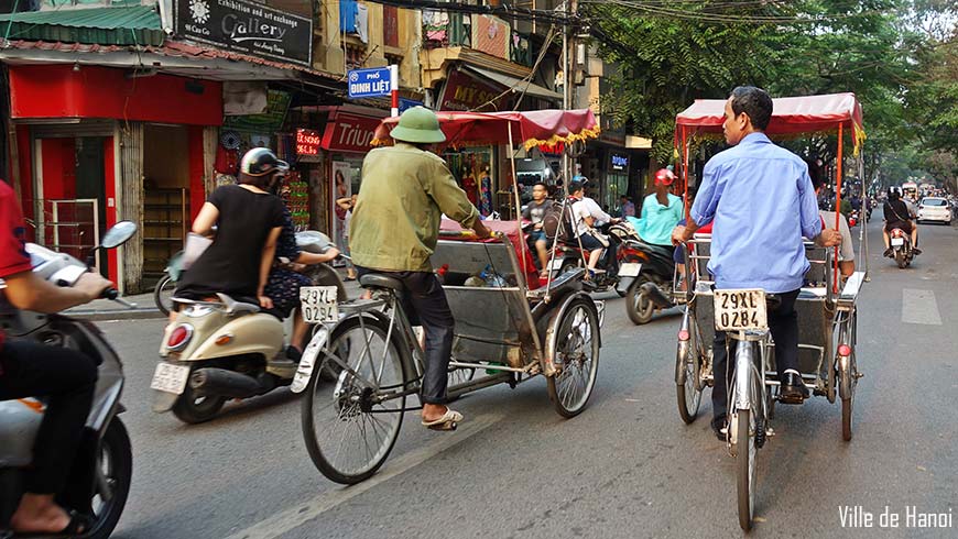 Cyclo pousse Hanoi