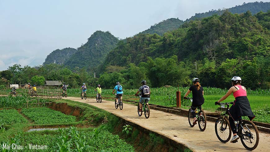 Balade en vélo – Vallée de Mai Chau