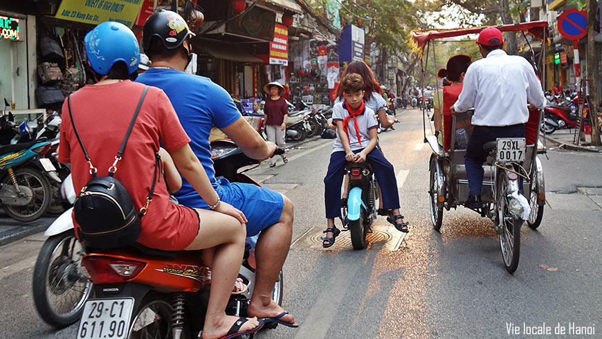 Vie locale dans la vieille ville d’Hanoi