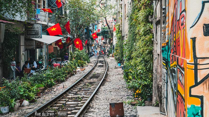 Rue du train de Hanoi